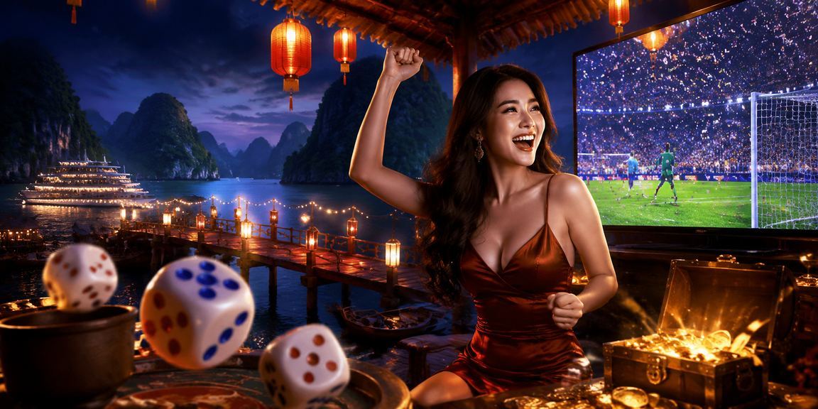 Không khí sôi động tại chợ đêm Hạ Long với trò chơi tài xỉu và sự kiện thể thao địa phương